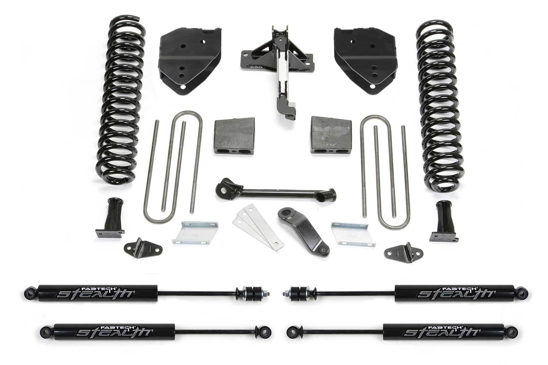 4" BASIC SYS W/STEALTH 17-19 FORD F250/F350 4WD GAS - 4" BASIC SYS W/STEAL - Fabtech - Texas Complete Truck Center