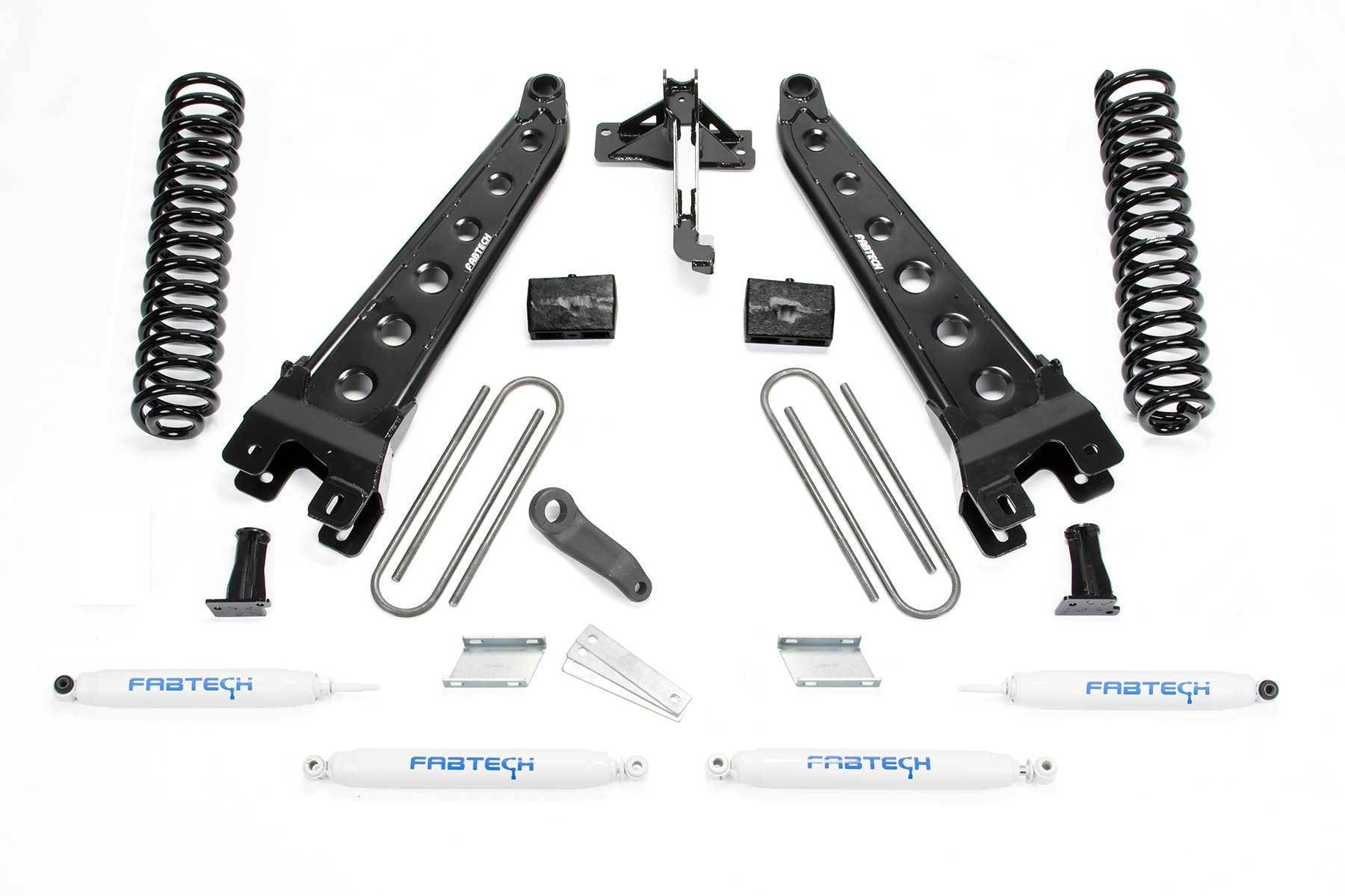 6" RAD ARM SYS W/COILS & PERF SHKS 17-19 FORD F250/F350 4WD GAS - 6" RAD ARM SYS W/COI - Fabtech - Texas Complete Truck Center