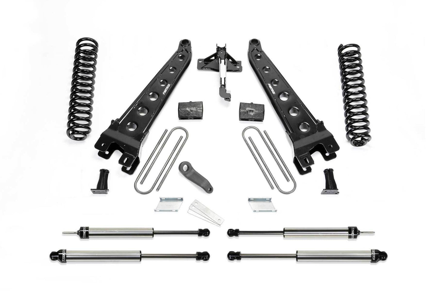 6" RAD ARM SYS W/COILS & DLSS SHKS 17-19 FORD F250/F350 4WD GAS - 6" RAD ARM SYS W/COI - Fabtech - Texas Complete Truck Center