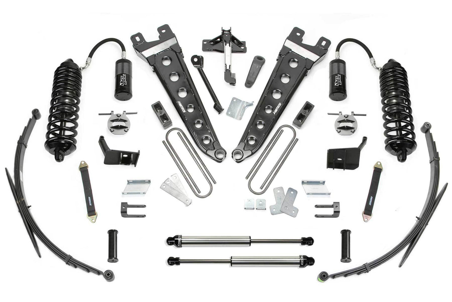 8" RAD ARM SYS W/ 4.0 R/R & 2.25 & RR LF SPRNGS 2011-16 FORD F250/350 4WD - 8" RAD ARM SYS W/ 4. - Fabtech - Texas Complete Truck Center