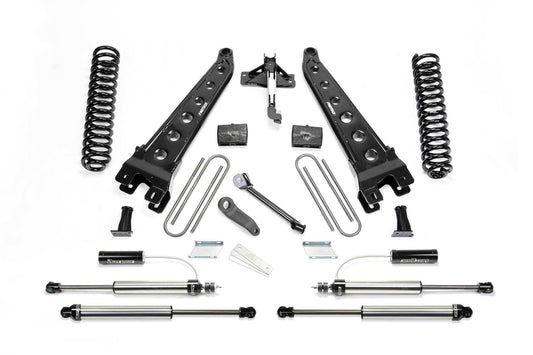 4" RAD ARM SYS W/COILS & 2.25 DL RESI FRT AND DL RR SHKS 17-19 FORD F250/350 4WD - 4" RAD ARM SYS W/COI - Fabtech - Texas Complete Truck Center