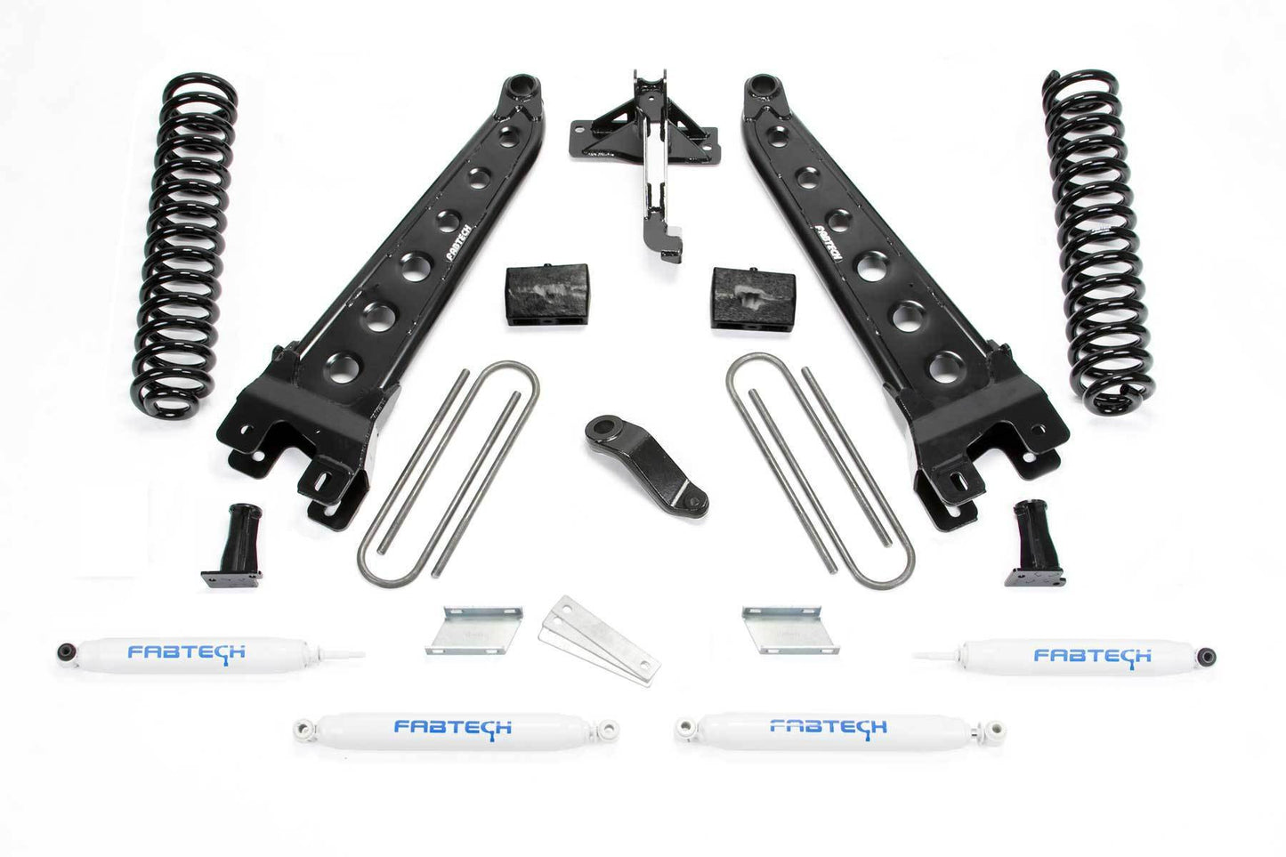 6" RAD ARM SYS W/COILS & PERF SHKS 2018 FORD F450/F550 4WD DIESEL - 6" RAD ARM SYS W/COI - Fabtech - Texas Complete Truck Center