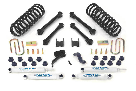 4.5" PERF SYS W/PERF SHKS 03-08 DODGE 2500/3500 4WD DIESEL ONLY - 4.5" PERF SYS W/PERF - Fabtech - Texas Complete Truck Center