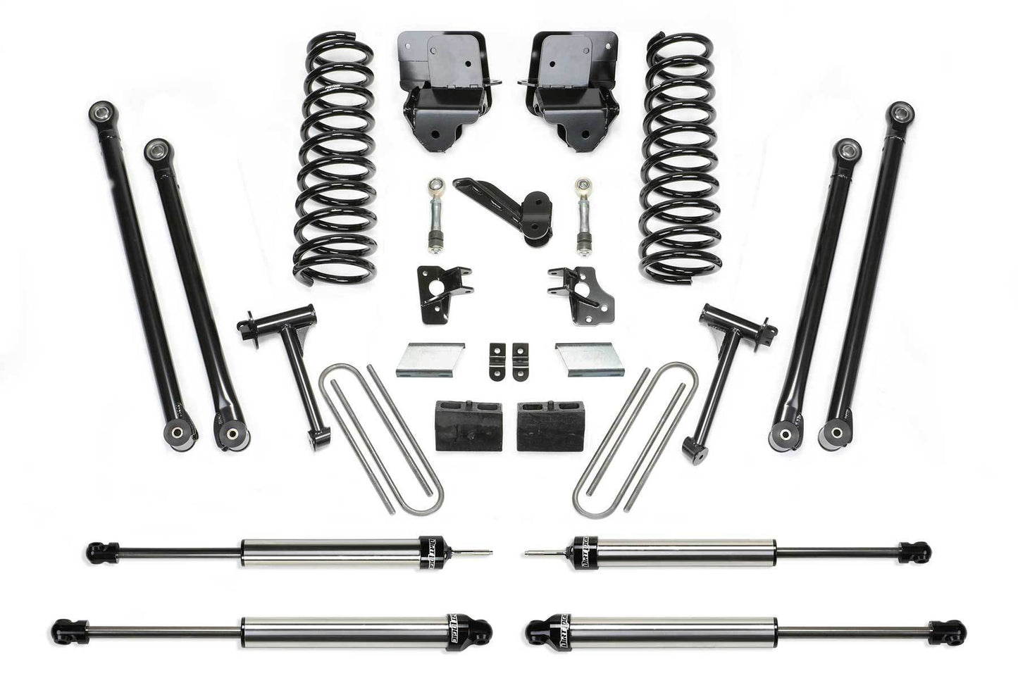 6" LONGARM KIT W/COILS & DLSS SHKS 06-07 DODGE 2500 4WD W/5.9L DIESEL & AUTO - 6" LONGARM KIT W/COI - Fabtech - Texas Complete Truck Center