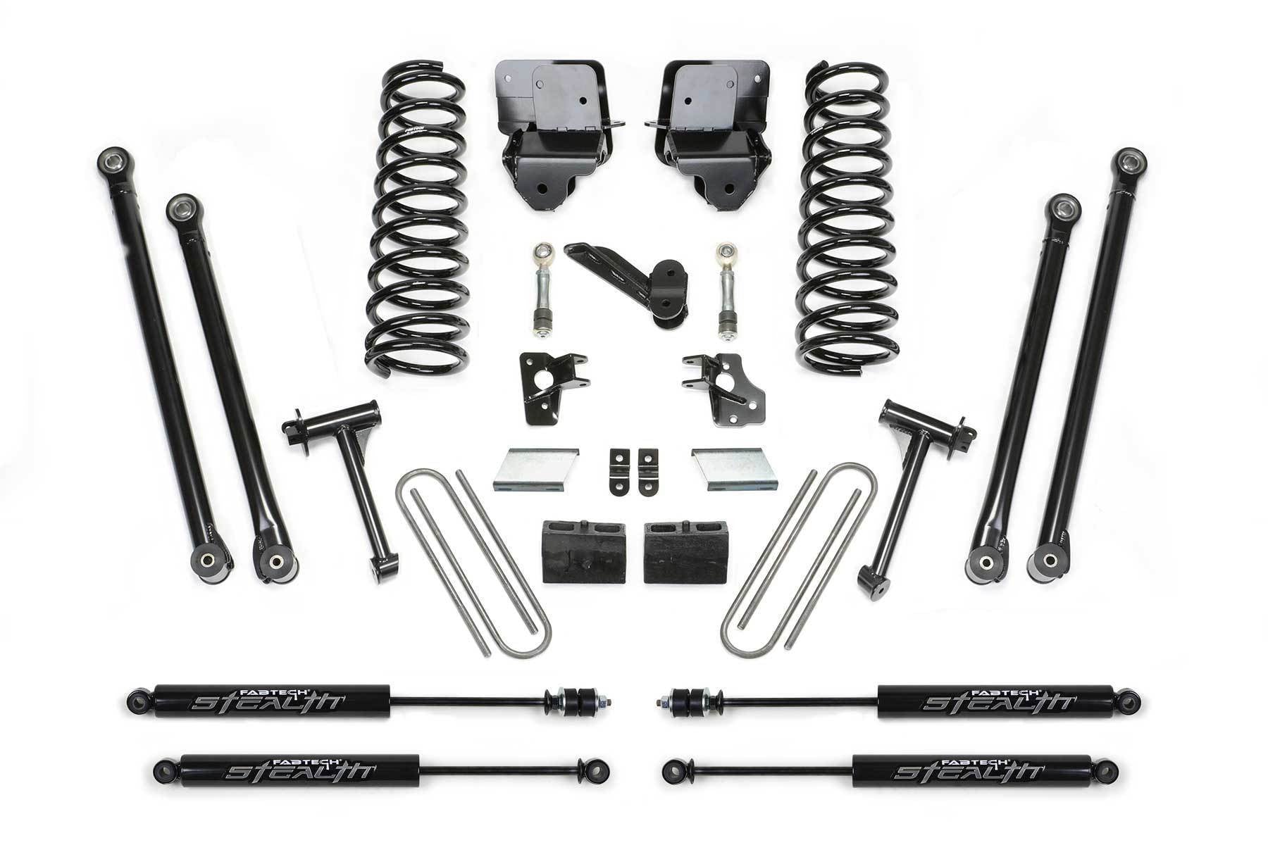 6" LONGARM KIT W/COILS & STEALTH 06-07 DODGE 2500 4WD W/5.9L DIESEL & AUTO - 6" LONGARM KIT W/COI - Fabtech - Texas Complete Truck Center