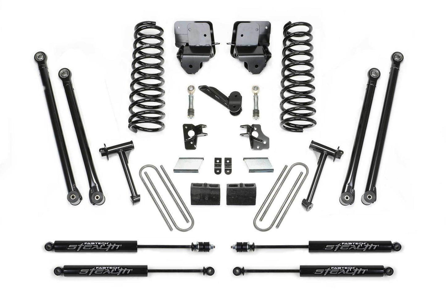 6" LONGARM KIT W/COILS & STEALTH 07-08 DODGE 2500 4WD W/6.7L DIESEL & AUTO - 6" LONGARM KIT W/COI - Fabtech - Texas Complete Truck Center