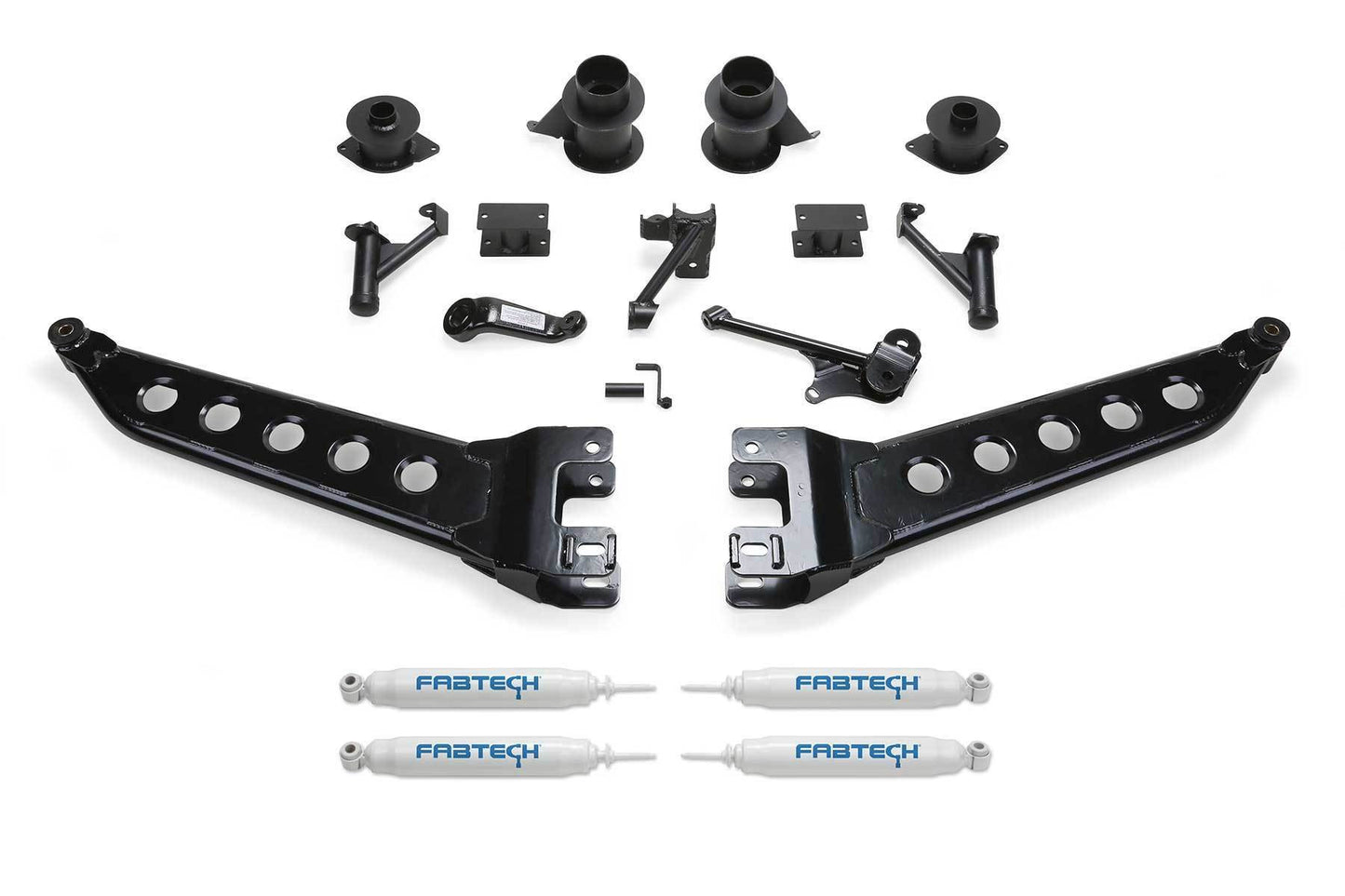 5" RADIUS ARM KIT W/PERF SHKS 2014-18 RAM 2500 4WD - 5" RADIUS ARM KIT W/ - Fabtech - Texas Complete Truck Center