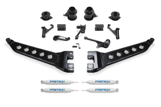 5" RADIUS ARM KIT W/PERF SHKS 2014-18 RAM 2500 4WD - 5" RADIUS ARM KIT W/ - Fabtech - Texas Complete Truck Center