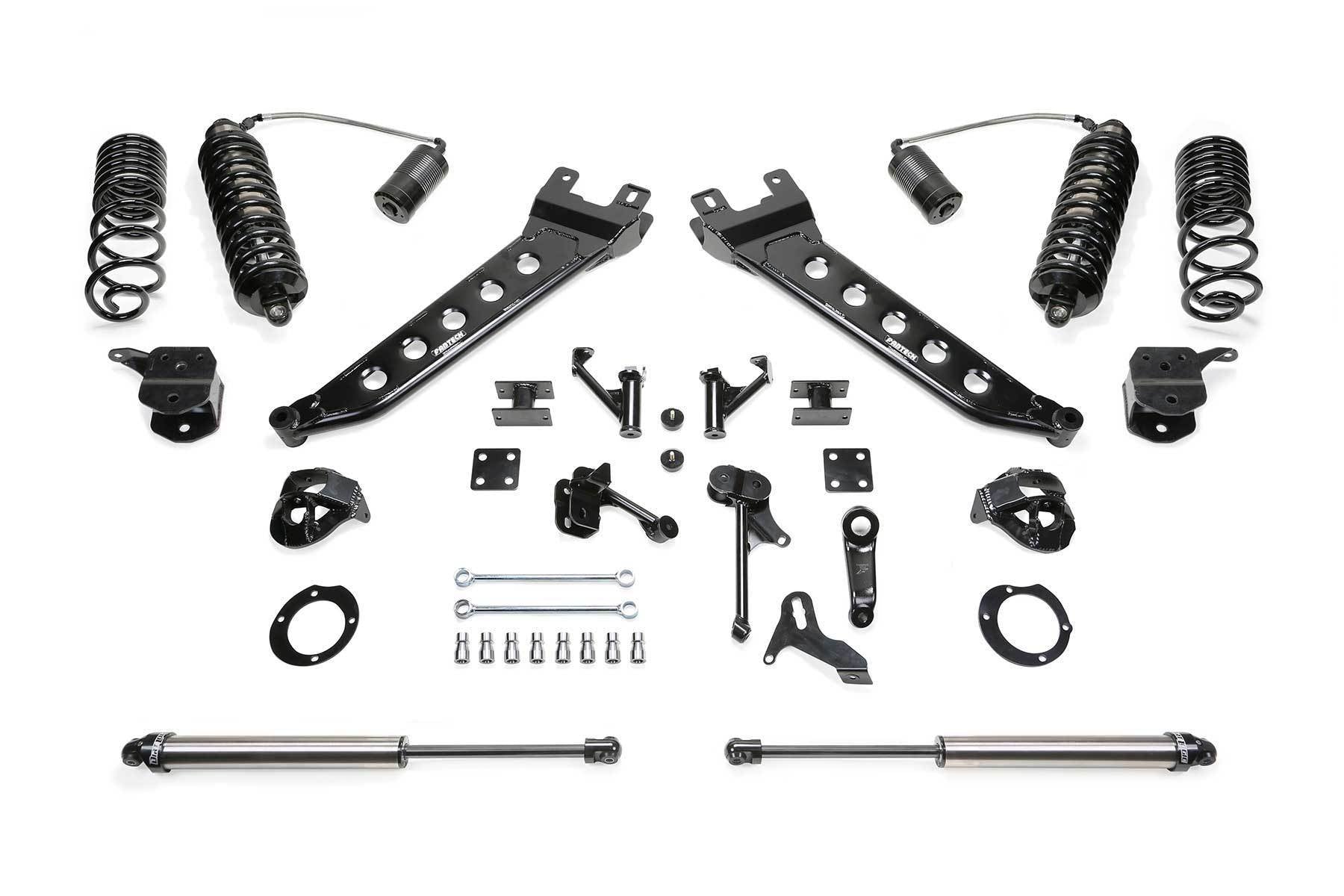 7" RADIUS ARM KIT W/4.0 C/O RESI DLSS & RR 2.25 DLSS 2014-18 RAM 2500 4WD - 7" RADIUS ARM KIT W/ - Fabtech - Texas Complete Truck Center