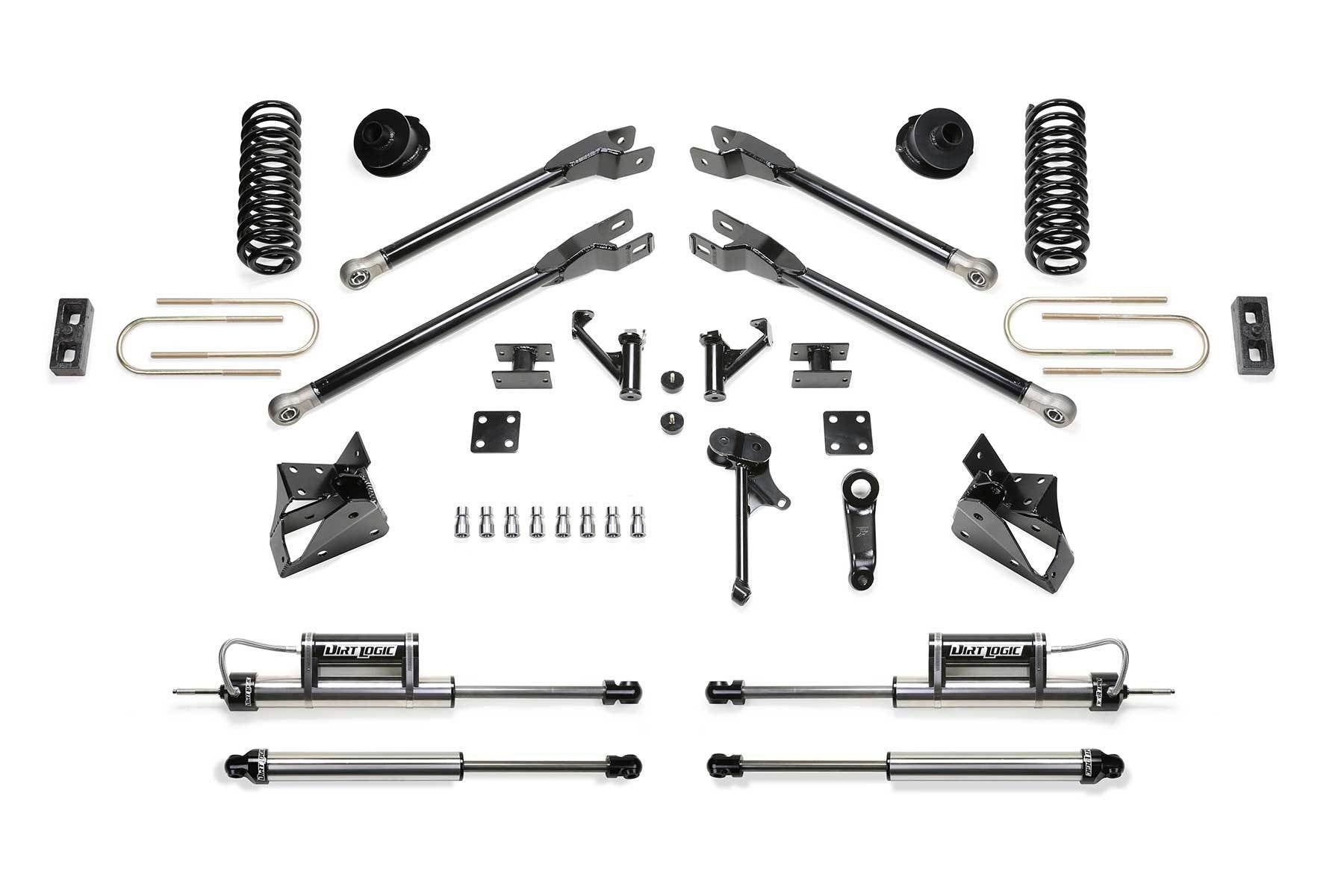 5" 4LINK KIT W/ 2.25 DLSS 2013-18 RAM 3500 4WD - 5" 4LINK KIT W/ 2.25 - Fabtech - Texas Complete Truck Center