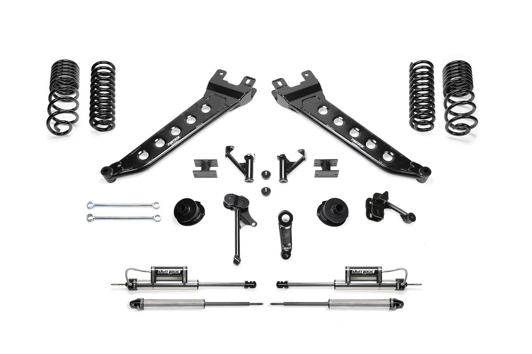 5" RADIUS ARM KIT W/2.25 DLSS 2014-18 RAM 2500 4WD - 5" RADIUS ARM KIT W/ - Fabtech - Texas Complete Truck Center