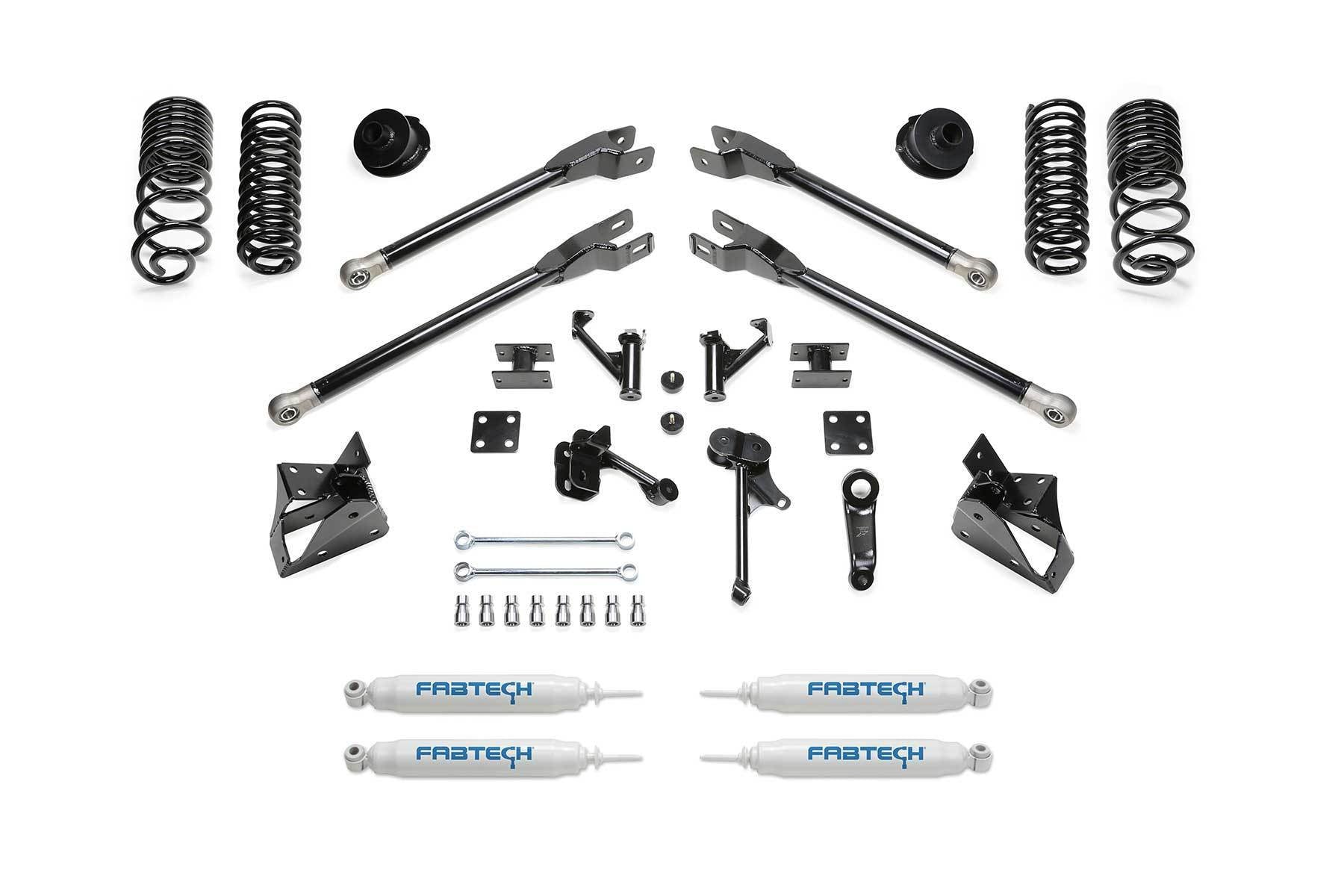 5" 4LINK KIT W/ PERF SHOCKS 2014-18 RAM 2500 4WD - 5" 4LINK KIT W/ PERF - Fabtech - Texas Complete Truck Center