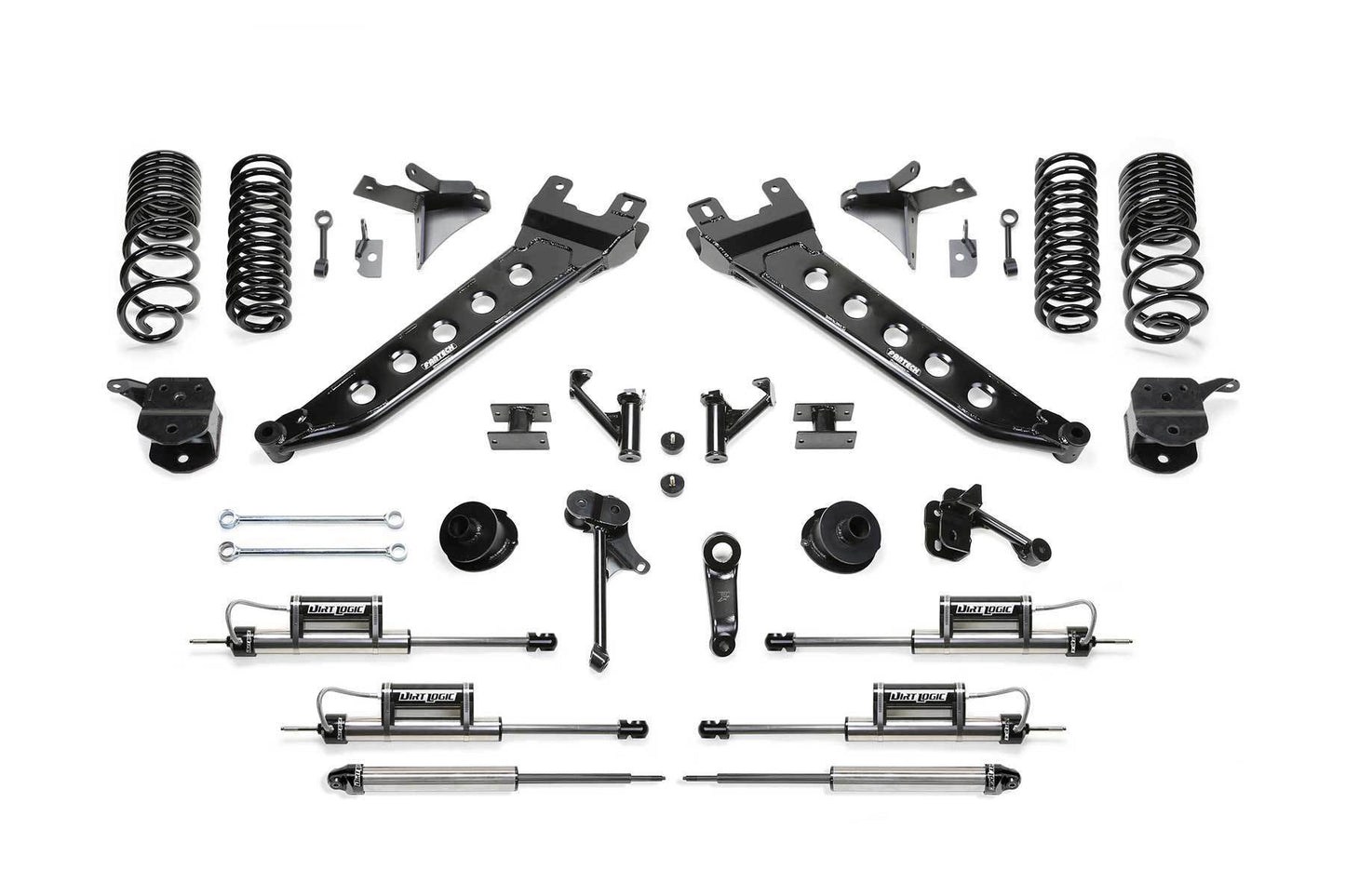 7" RAD ARM KIT W/DUAL 2.25 DLSS 2014-18 RAM 2500 4WD - 7" RAD ARM KIT W/DUA - Fabtech - Texas Complete Truck Center