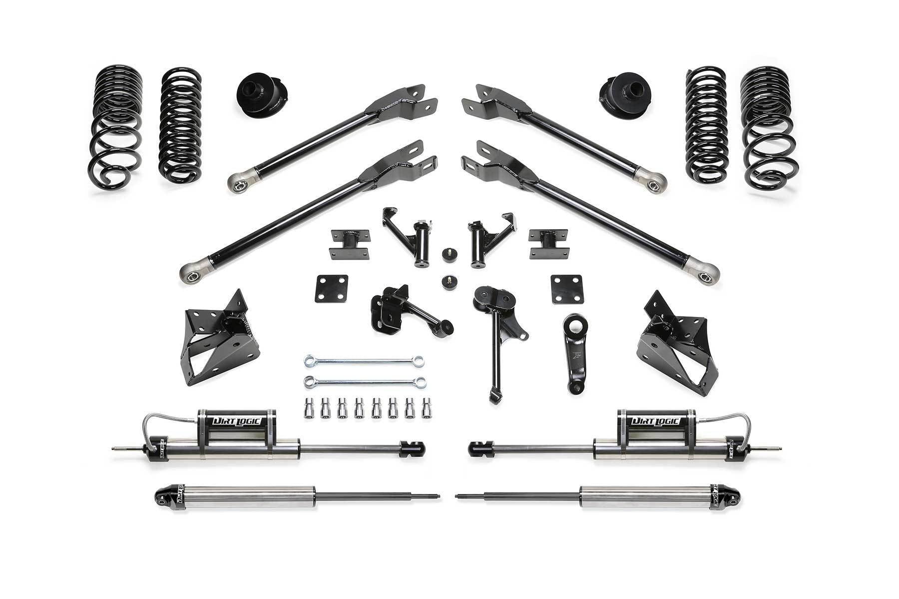 7" 4LINK KIT W/ 2.25 DLSS 2014-18 RAM 2500 4WD - 7" 4LINK KIT W/ 2.25 - Fabtech - Texas Complete Truck Center