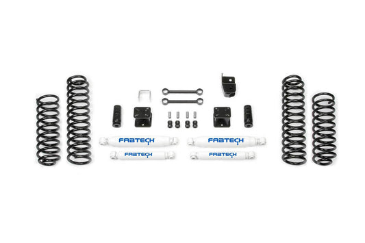 3" SPORT SYSTEM W/ PERF SHKS 2007-18 JEEP JK 2-DOOR - 3" SPORT SYSTEM W/ P - Fabtech - Texas Complete Truck Center